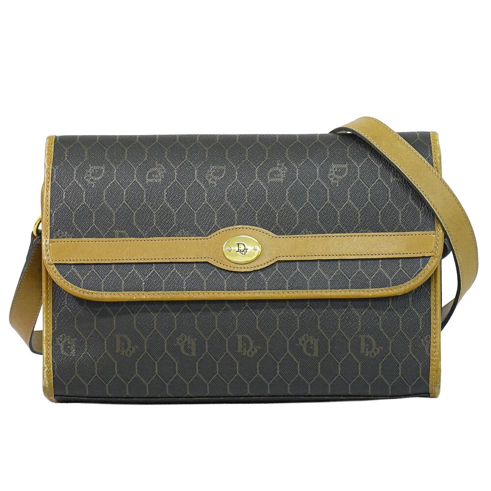 Christian Dior Vintage Honeycomb Canvas